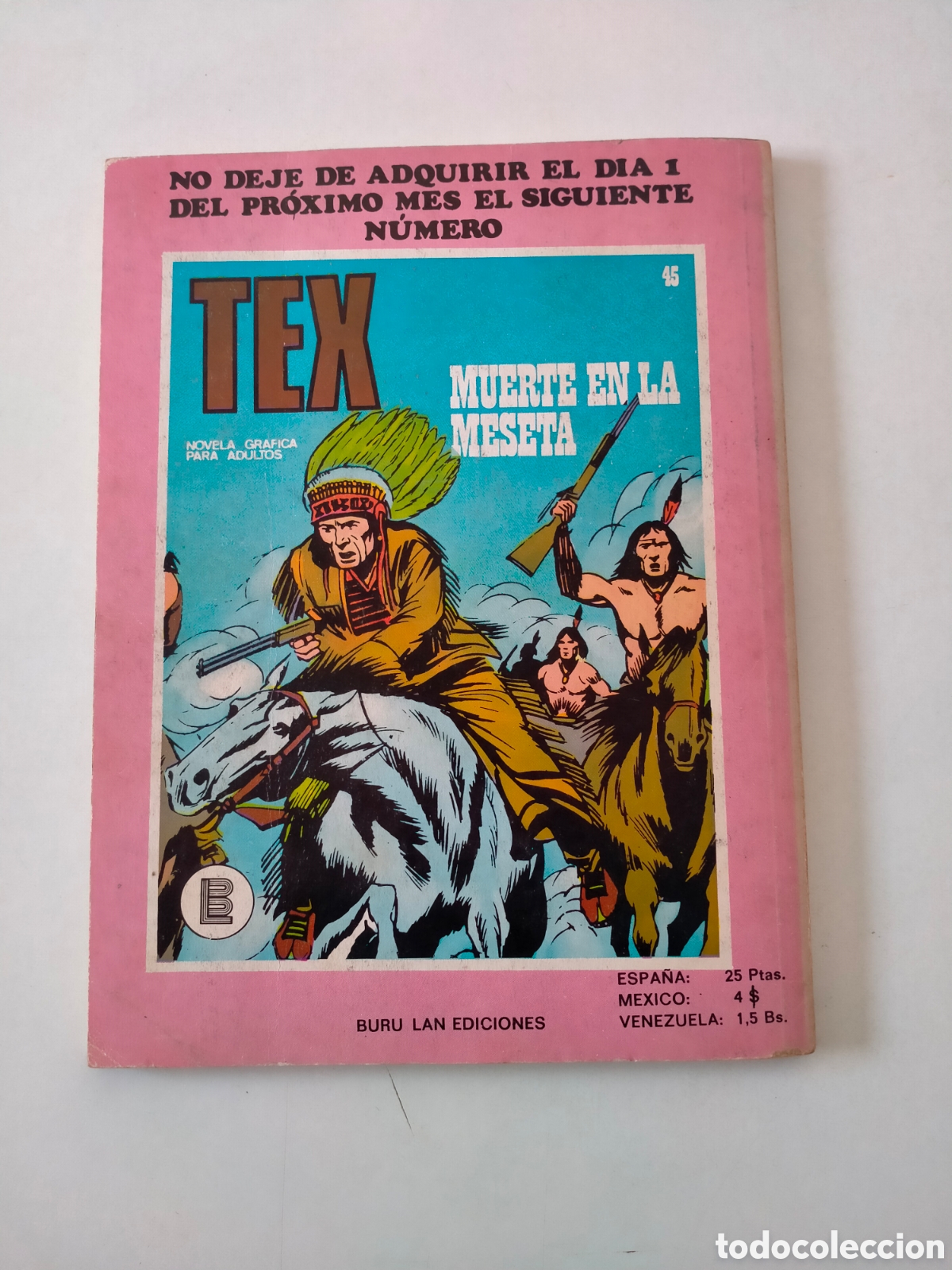 C&oacute;mics: TEX N&Uacute;MERO 44 BURU LAN EDICIONES A&Ntilde;O 1972 - Foto 2