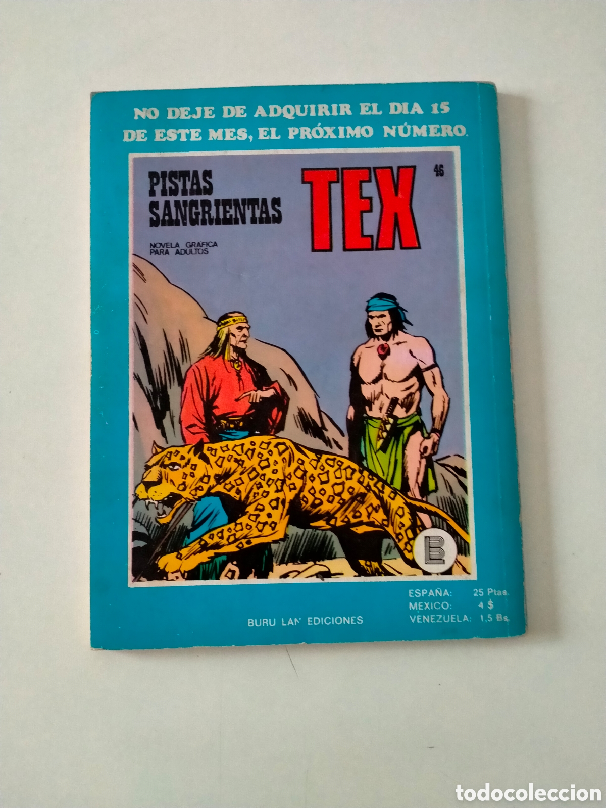 C&oacute;mics: TEX N&Uacute;MERO 45 BURU LAN EDICIONES A&Ntilde;O 1972 - Foto 2