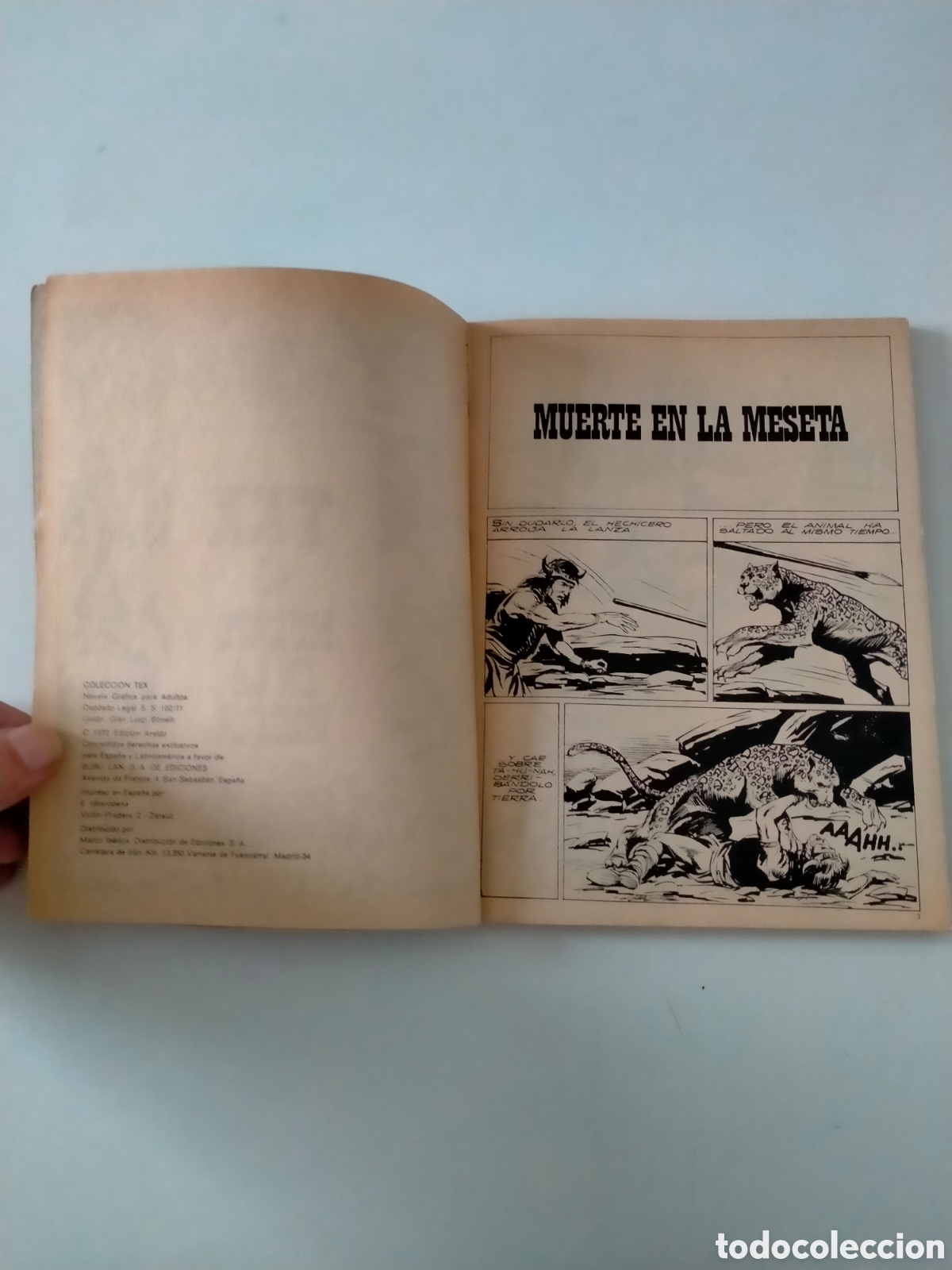 C&oacute;mics: TEX N&Uacute;MERO 45 BURU LAN EDICIONES A&Ntilde;O 1972 - Foto 5