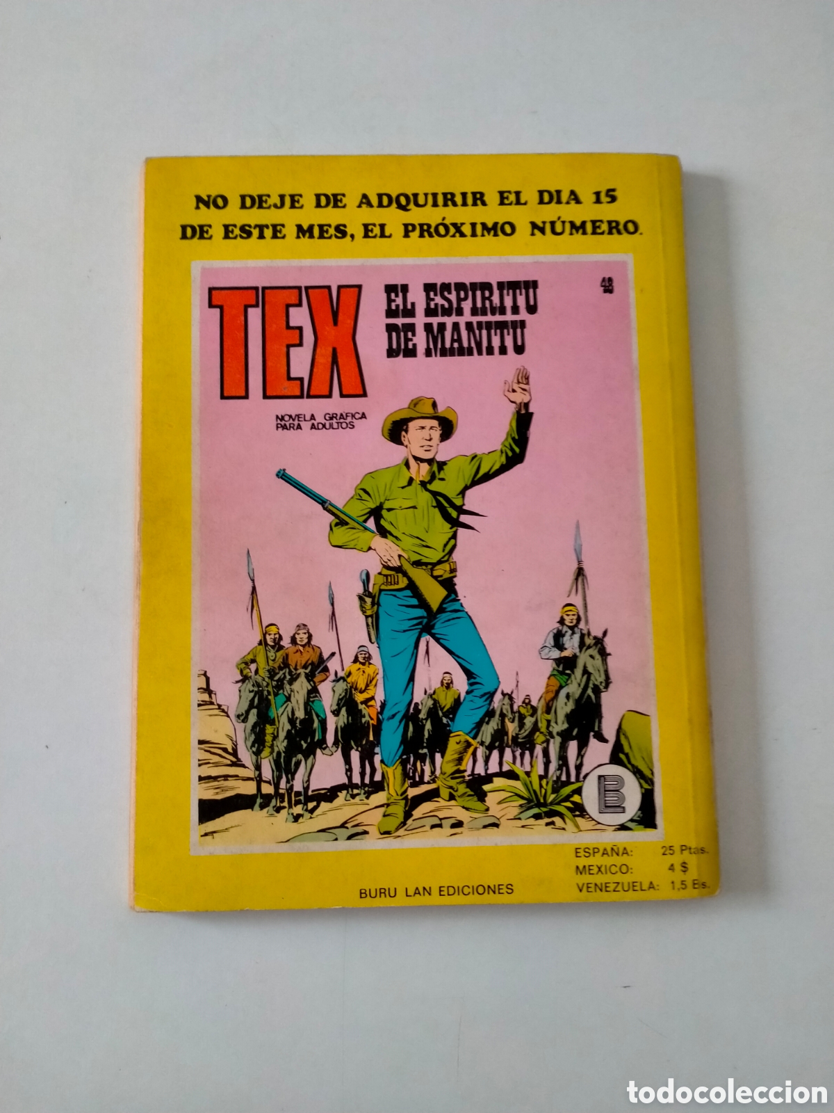C&oacute;mics: TEX N&Uacute;MERO 47 BURU LAN EDICIONES A&Ntilde;O 1972 - Foto 2