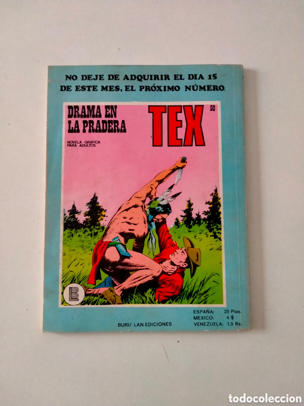 C&oacute;mics: TEX N&Uacute;MERO 49 BURU LAN EDICIONES A&Ntilde;O 1972 - Foto 2