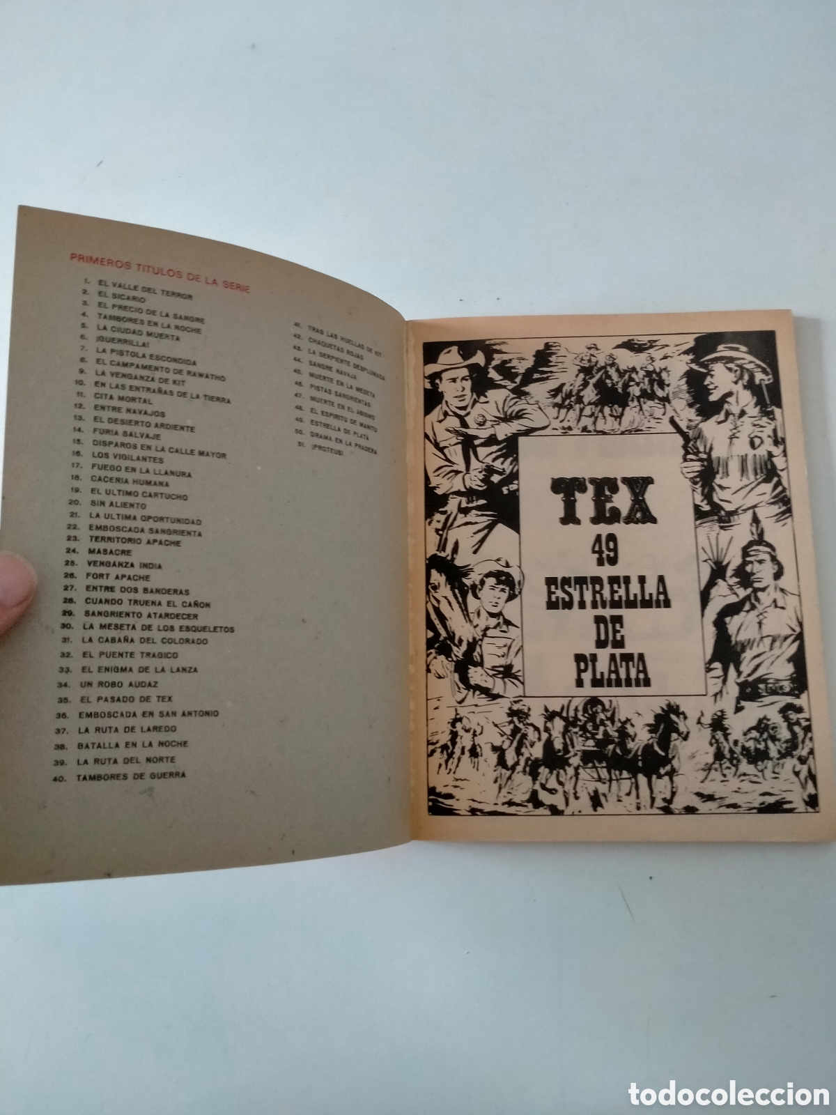 C&oacute;mics: TEX N&Uacute;MERO 49 BURU LAN EDICIONES A&Ntilde;O 1972 - Foto 4