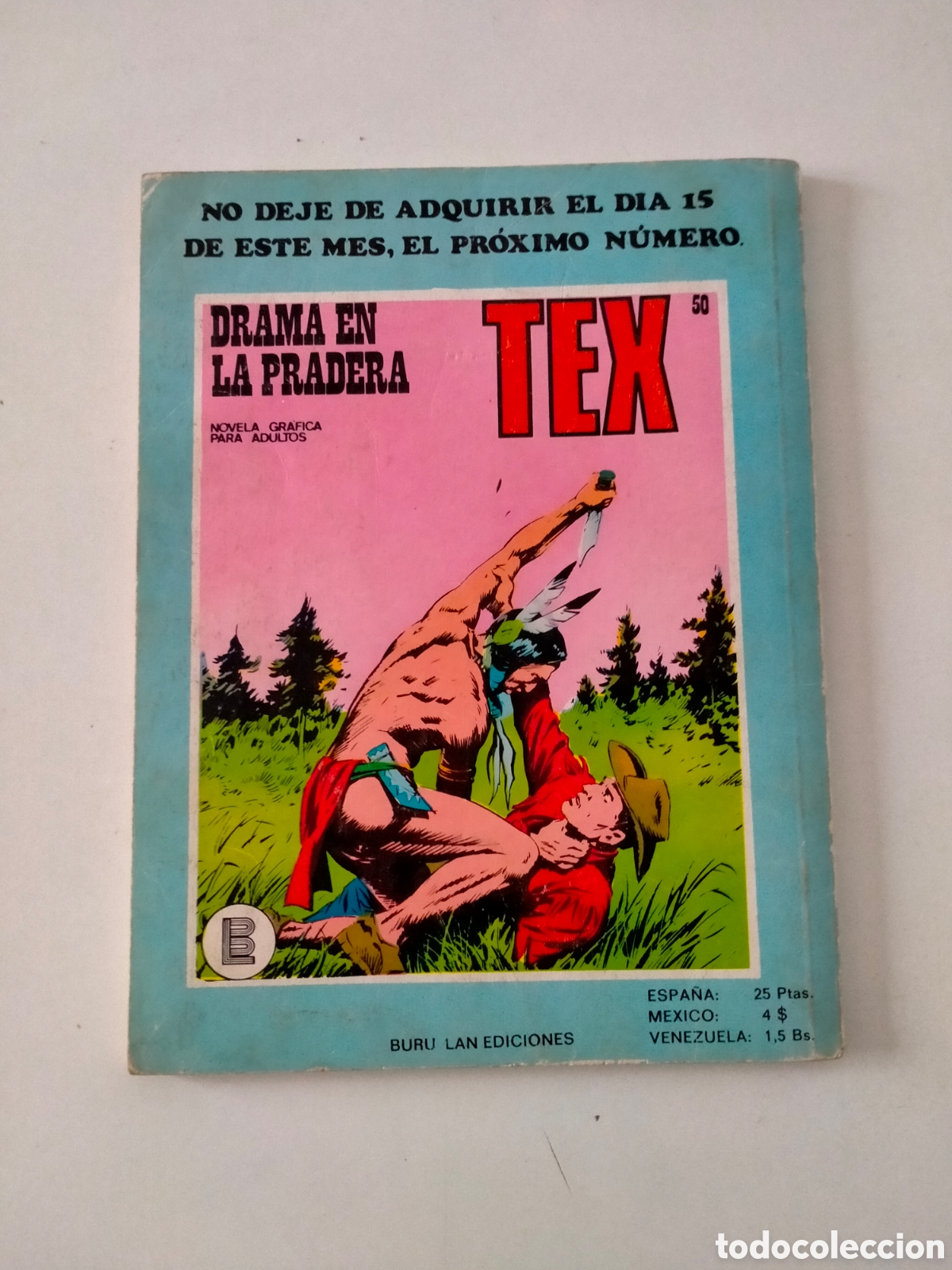 C&oacute;mics: TEX N&Uacute;MERO 49 BURU LAN EDICIONES A&Ntilde;O 1972 - Foto 2