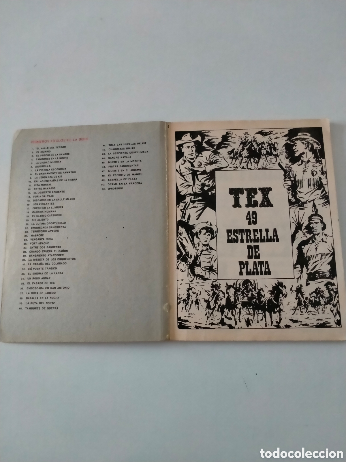 C&oacute;mics: TEX N&Uacute;MERO 49 BURU LAN EDICIONES A&Ntilde;O 1972 - Foto 4