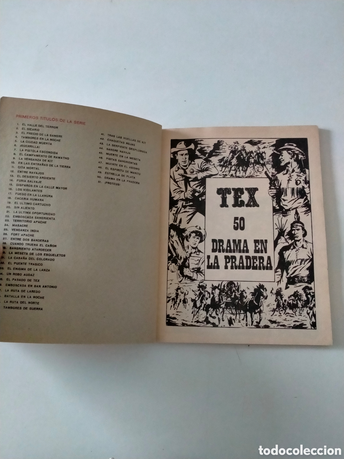 C&oacute;mics: TEX N&Uacute;MERO 50 BURU LAN EDICIONES A&Ntilde;O 1972 - Foto 4