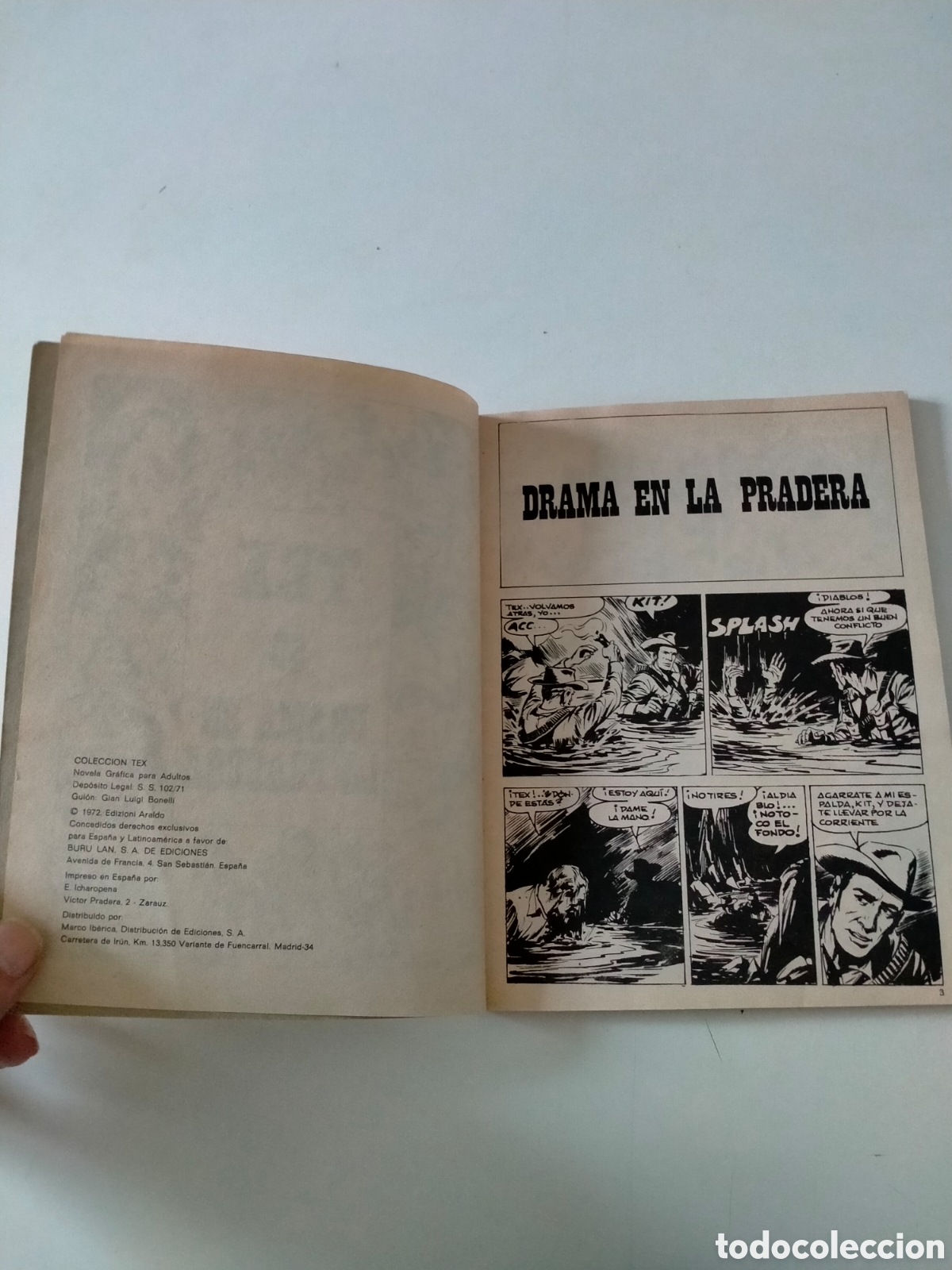C&oacute;mics: TEX N&Uacute;MERO 50 BURU LAN EDICIONES A&Ntilde;O 1972 - Foto 5
