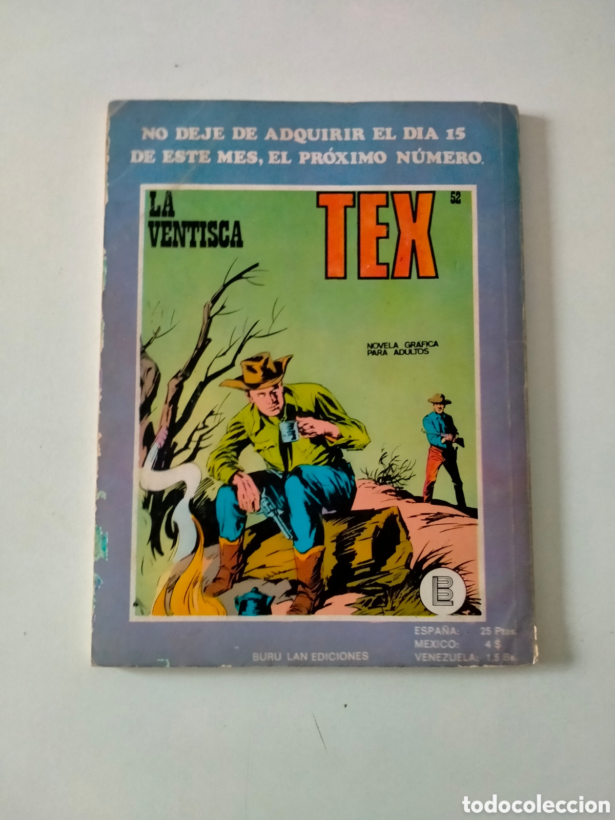 C&oacute;mics: TEX N&Uacute;MERO 51 BURU LAN EDICIONES A&Ntilde;O 1972 - Foto 2