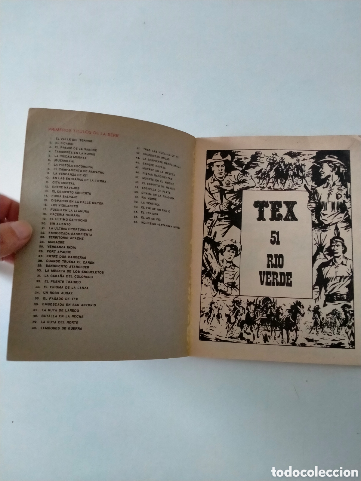 C&oacute;mics: TEX N&Uacute;MERO 51 BURU LAN EDICIONES A&Ntilde;O 1972 - Foto 4