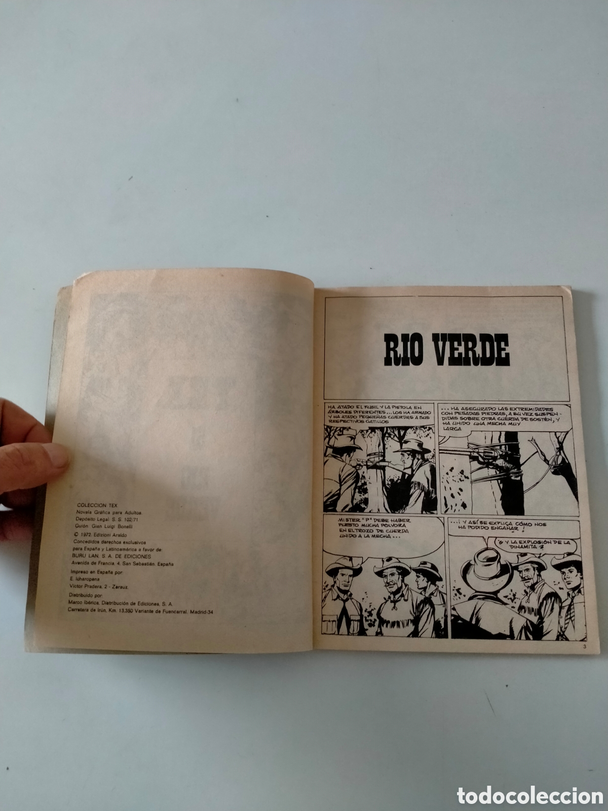C&oacute;mics: TEX N&Uacute;MERO 51 BURU LAN EDICIONES A&Ntilde;O 1972 - Foto 5