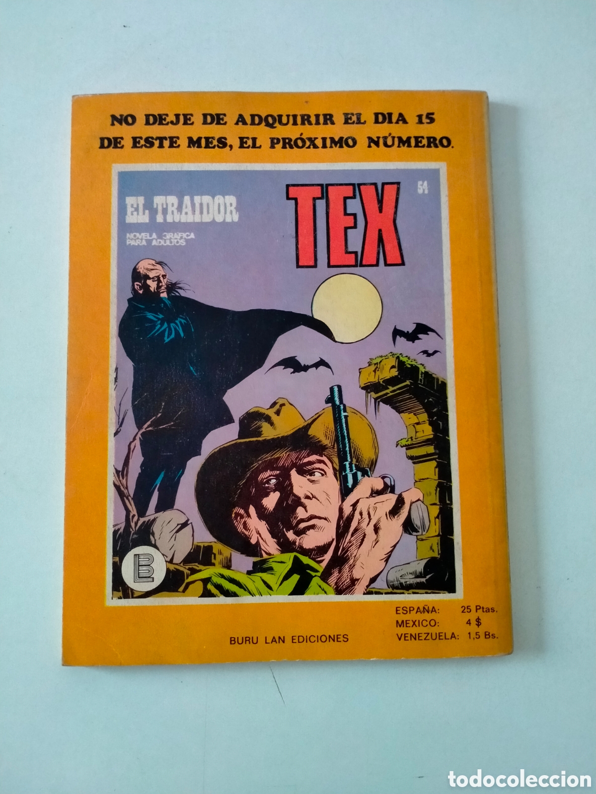 C&oacute;mics: TEX N&Uacute;MERO 53 BURU LAN EDICIONES A&Ntilde;O 1972 - Foto 2