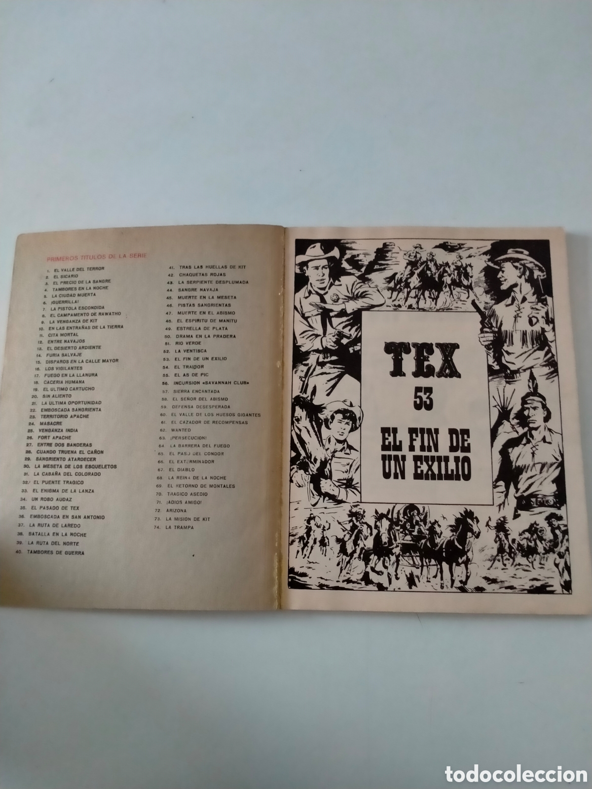 C&oacute;mics: TEX N&Uacute;MERO 53 BURU LAN EDICIONES A&Ntilde;O 1972 - Foto 4