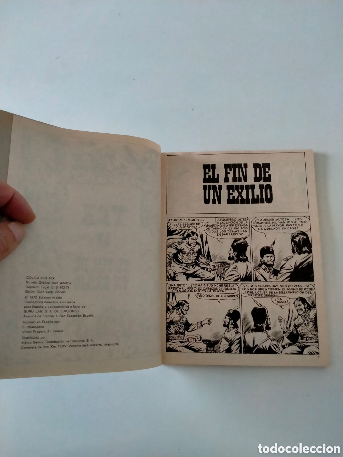 C&oacute;mics: TEX N&Uacute;MERO 53 BURU LAN EDICIONES A&Ntilde;O 1972 - Foto 5