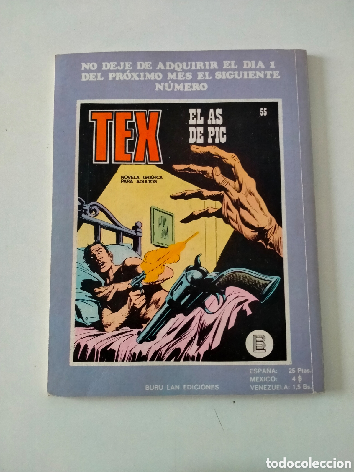 C&oacute;mics: TEX N&Uacute;MERO 54 BURU LAN EDICIONES A&Ntilde;O 1972 - Foto 2