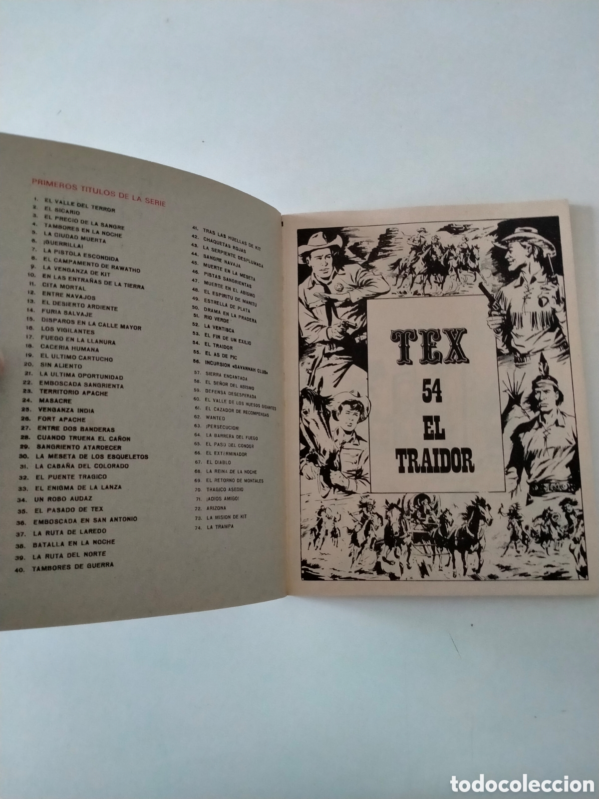 C&oacute;mics: TEX N&Uacute;MERO 54 BURU LAN EDICIONES A&Ntilde;O 1972 - Foto 4