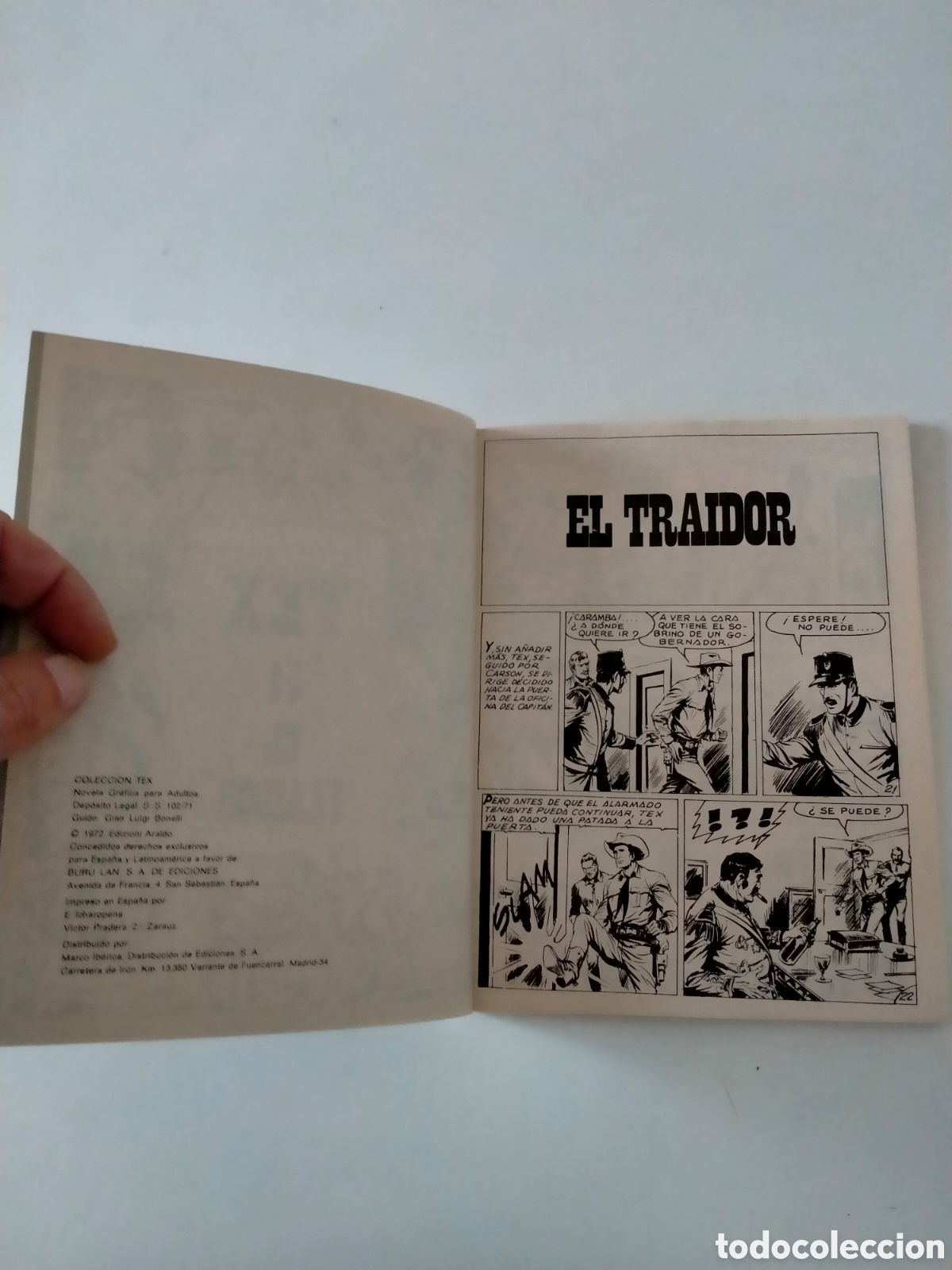 C&oacute;mics: TEX N&Uacute;MERO 54 BURU LAN EDICIONES A&Ntilde;O 1972 - Foto 5