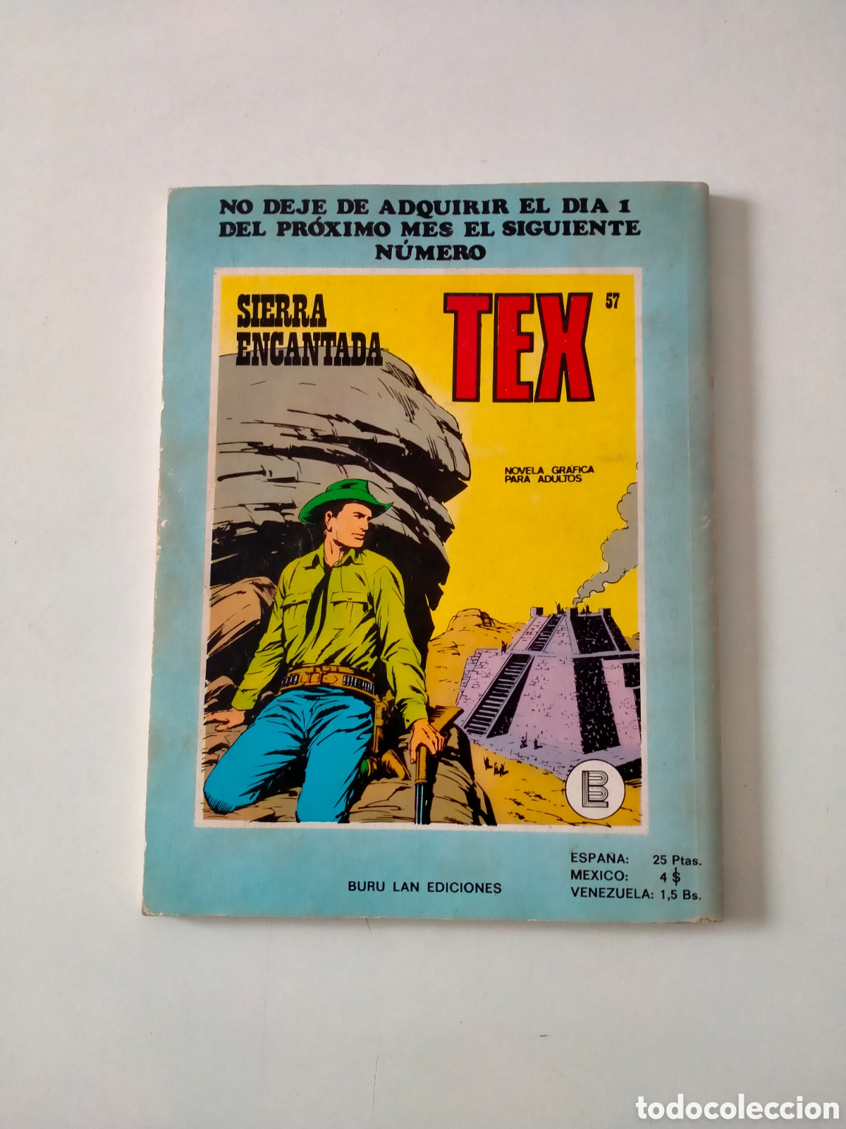 C&oacute;mics: TEX N&Uacute;MERO 56 BURU LAN EDICIONES A&Ntilde;O 1972 - Foto 2