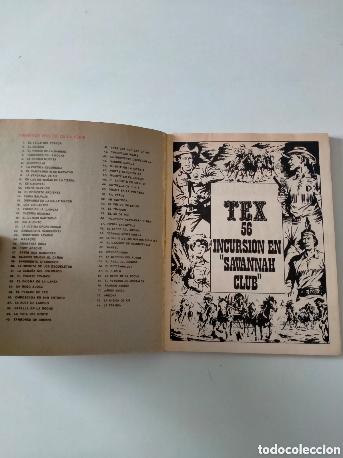 C&oacute;mics: TEX N&Uacute;MERO 56 BURU LAN EDICIONES A&Ntilde;O 1972 - Foto 4