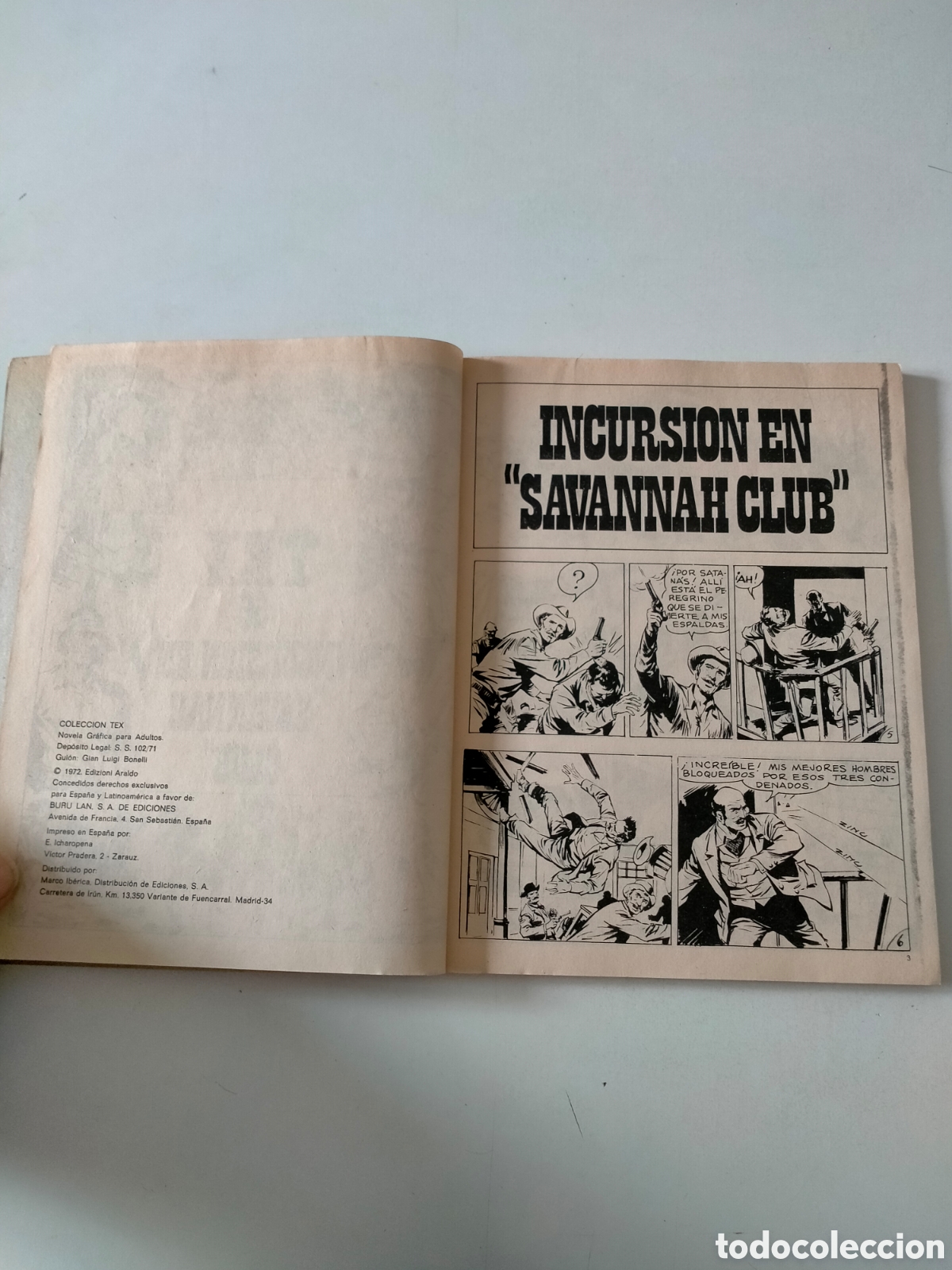 C&oacute;mics: TEX N&Uacute;MERO 56 BURU LAN EDICIONES A&Ntilde;O 1972 - Foto 5