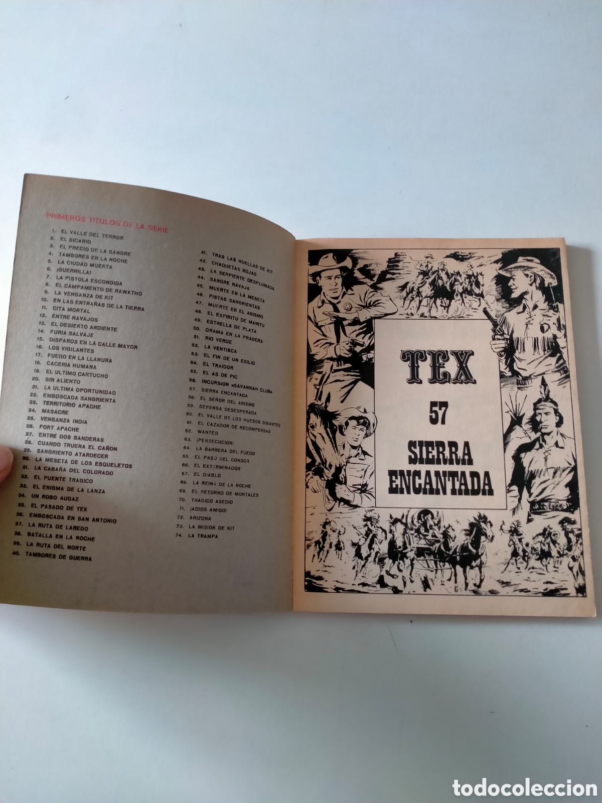C&oacute;mics: TEX N&Uacute;MERO 57 BURU LAN EDICIONES A&Ntilde;O 1972 - Foto 4