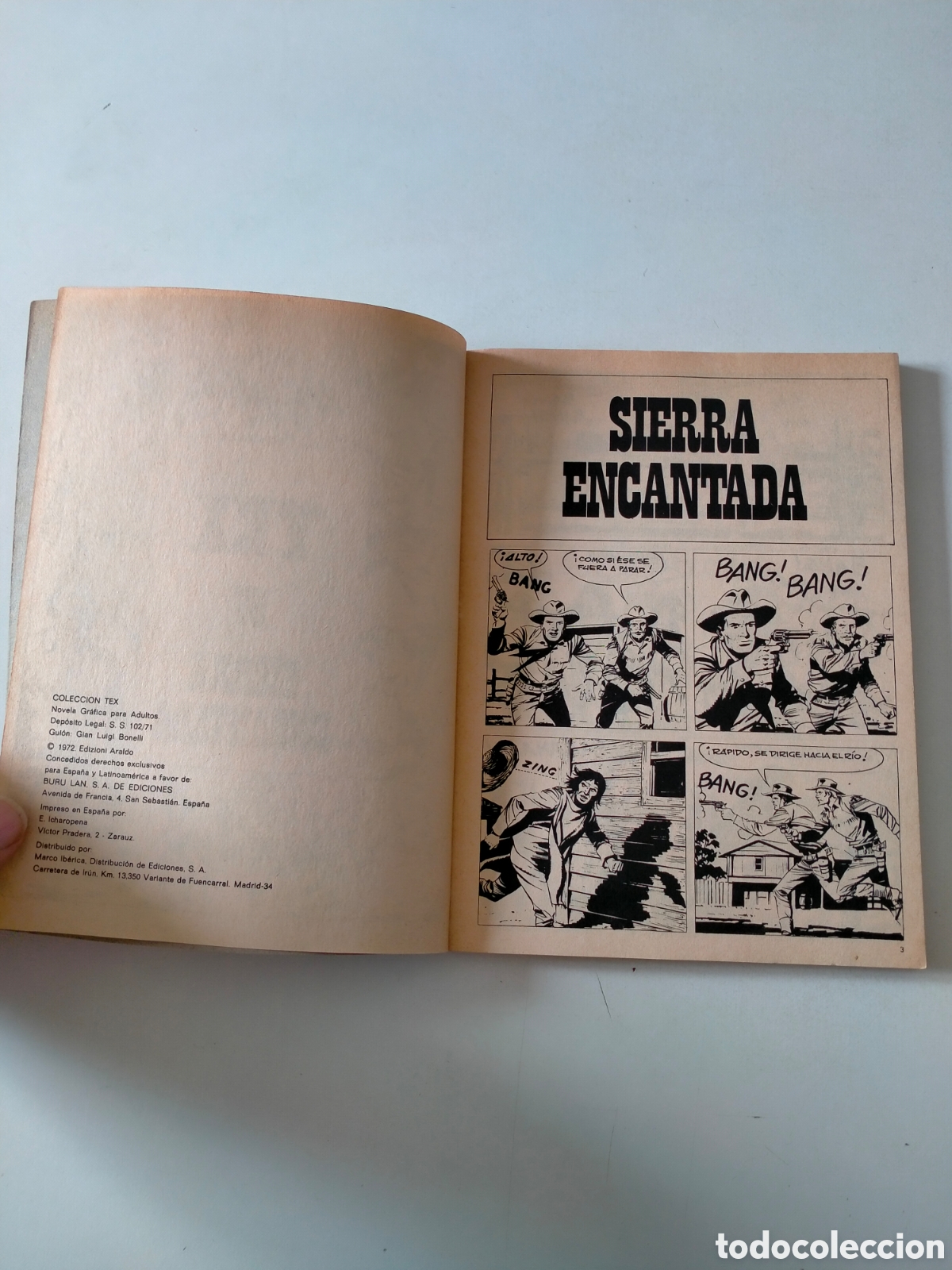 C&oacute;mics: TEX N&Uacute;MERO 57 BURU LAN EDICIONES A&Ntilde;O 1972 - Foto 5