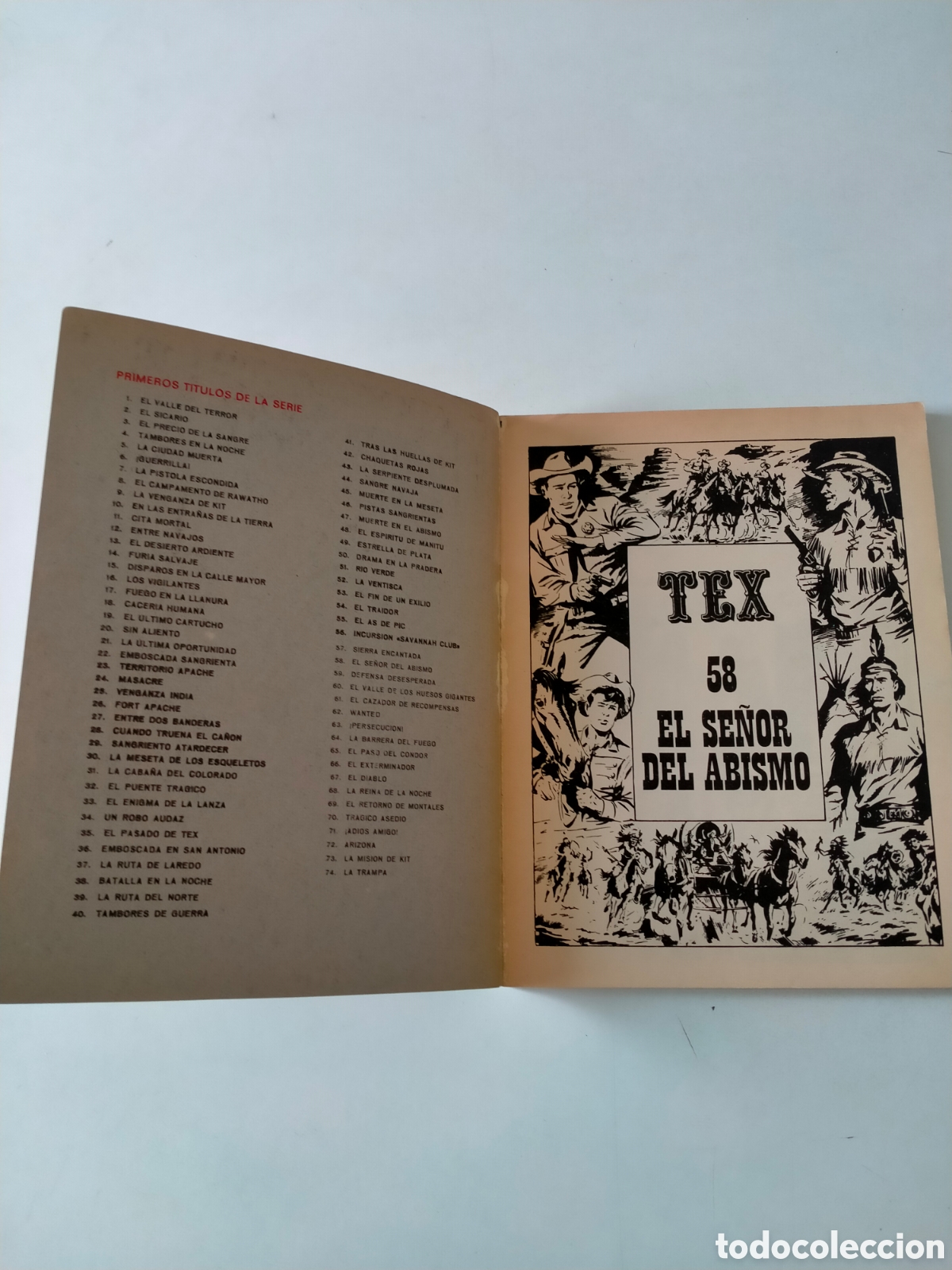C&oacute;mics: TEX N&Uacute;MERO 58 BURU LAN EDICIONES A&Ntilde;O 1972 - Foto 4