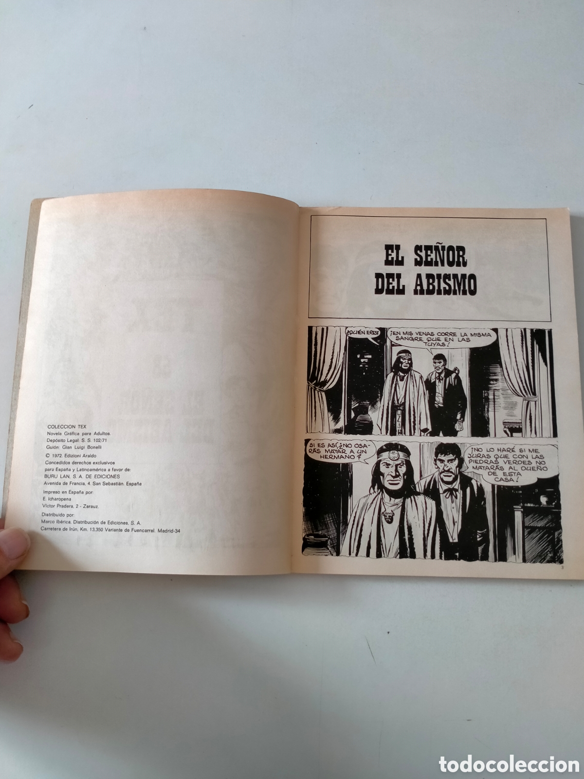 C&oacute;mics: TEX N&Uacute;MERO 58 BURU LAN EDICIONES A&Ntilde;O 1972 - Foto 5