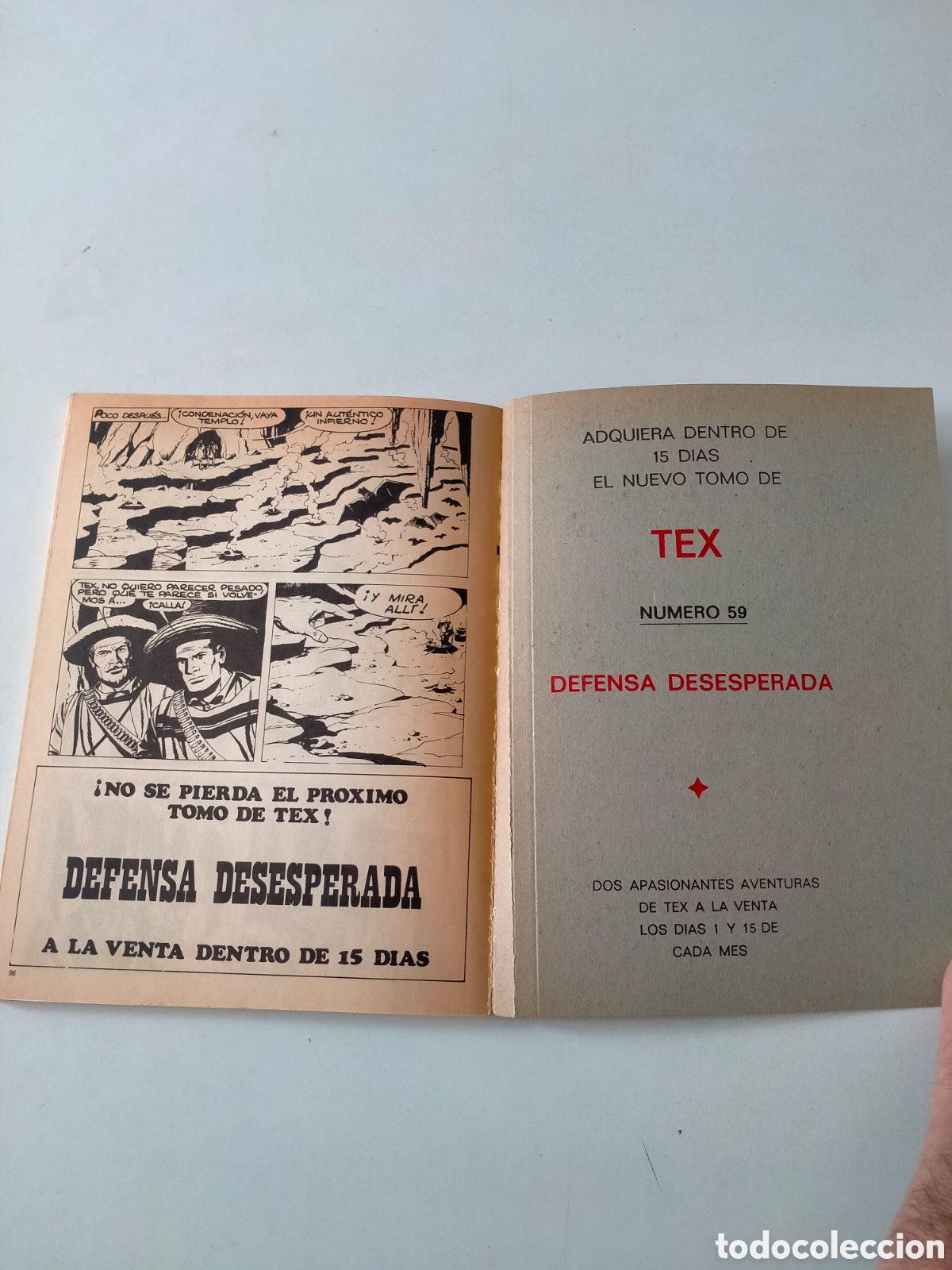 C&oacute;mics: TEX N&Uacute;MERO 58 BURU LAN EDICIONES A&Ntilde;O 1972 - Foto 10