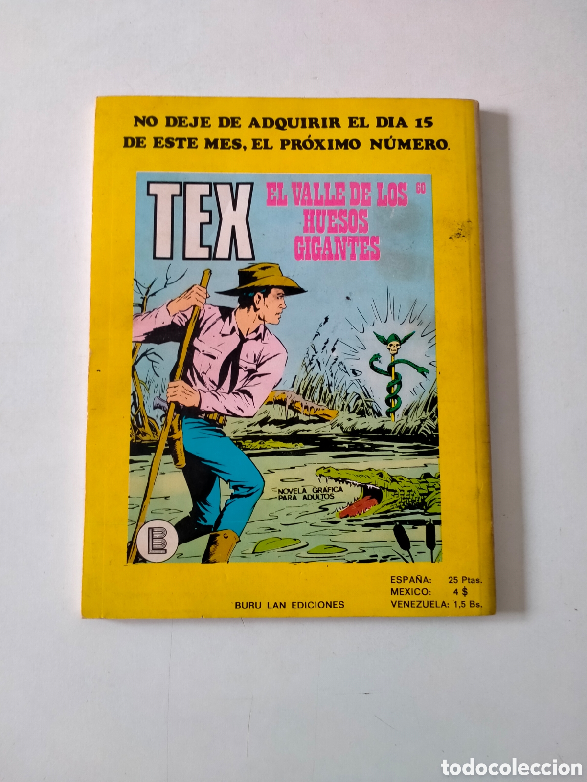 C&oacute;mics: TEX N&Uacute;MERO 59 BURU LAN EDICIONES A&Ntilde;O 1972 - Foto 2