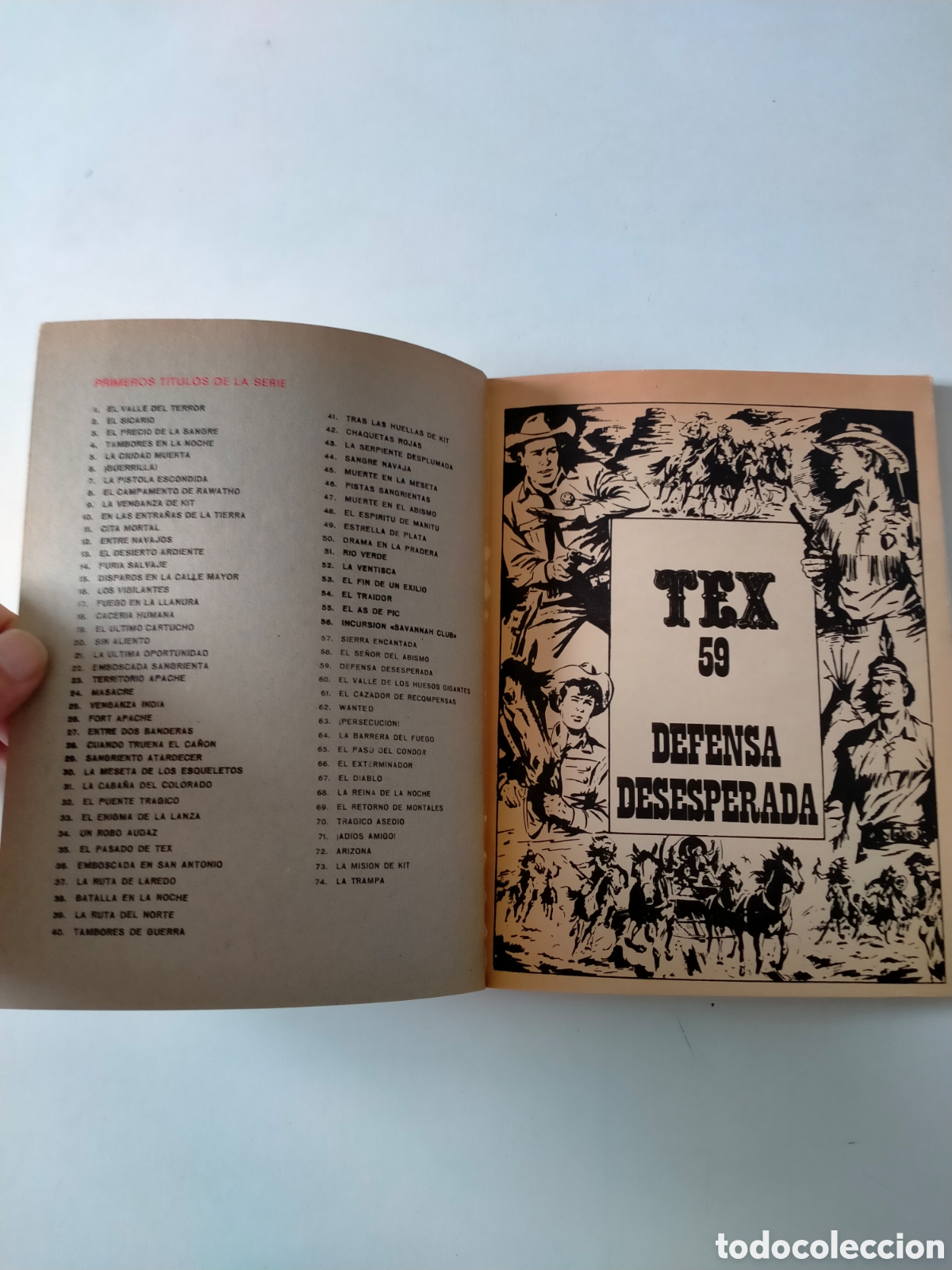 C&oacute;mics: TEX N&Uacute;MERO 59 BURU LAN EDICIONES A&Ntilde;O 1972 - Foto 4