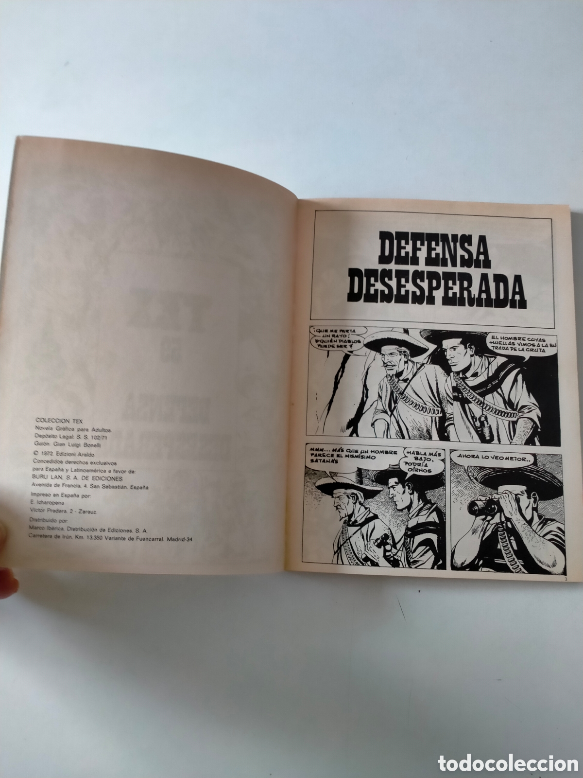 C&oacute;mics: TEX N&Uacute;MERO 59 BURU LAN EDICIONES A&Ntilde;O 1972 - Foto 5