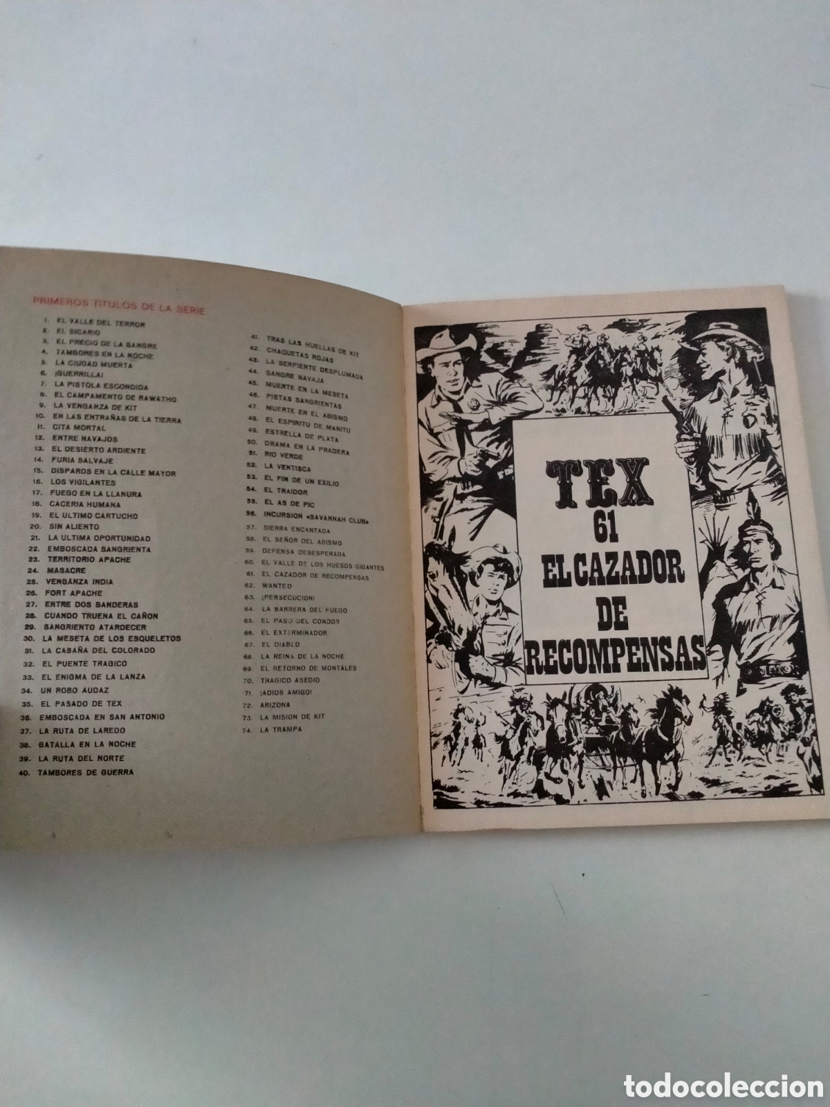 C&oacute;mics: TEX N&Uacute;MERO 61 BURU LAN EDICIONES A&Ntilde;O 1972 - Foto 4