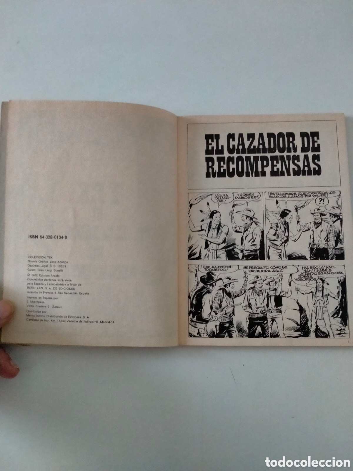 C&oacute;mics: TEX N&Uacute;MERO 61 BURU LAN EDICIONES A&Ntilde;O 1972 - Foto 5