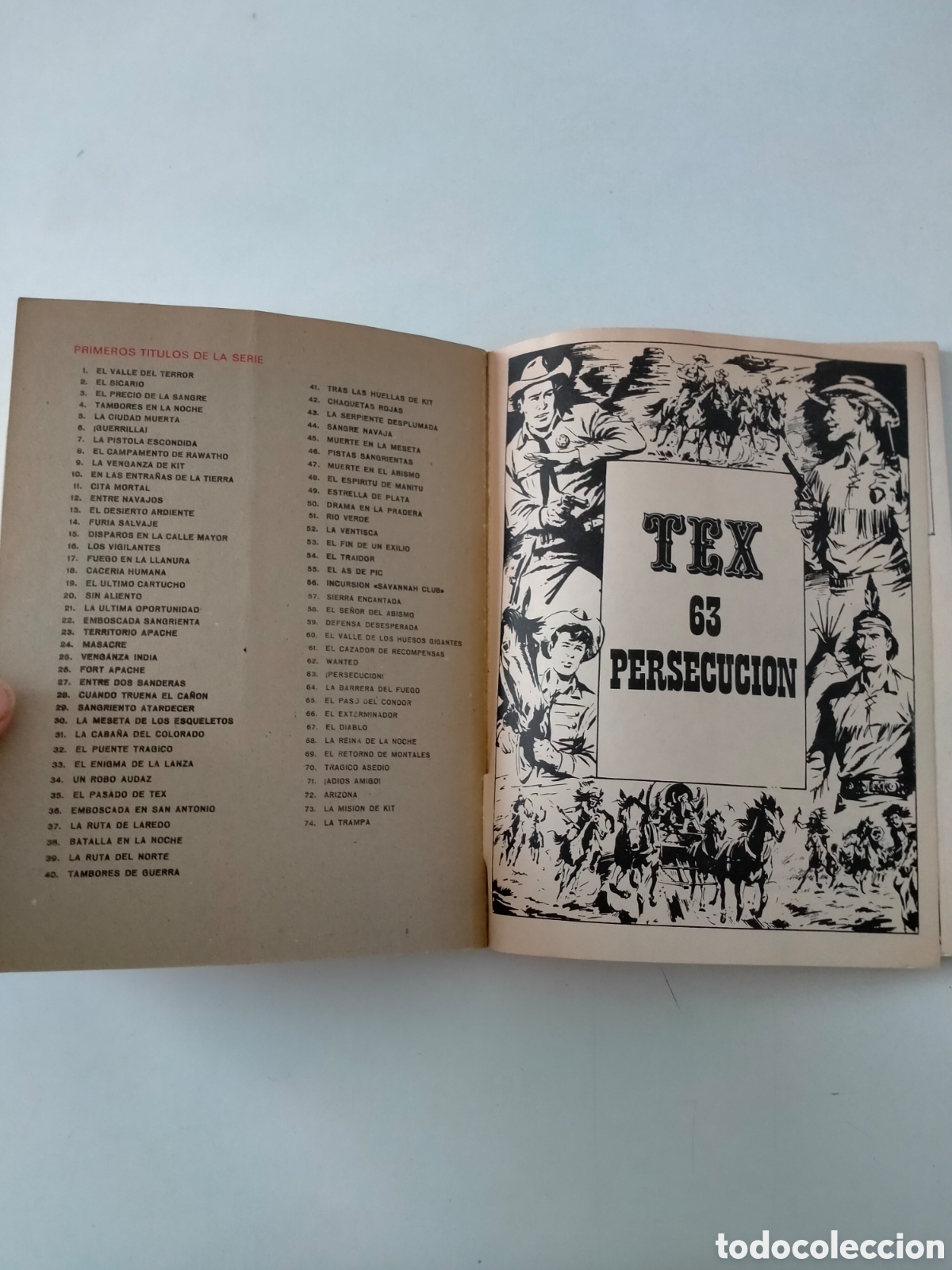 C&oacute;mics: TEX N&Uacute;MERO 63 BURU LAN EDICIONES A&Ntilde;O 1972 - Foto 4