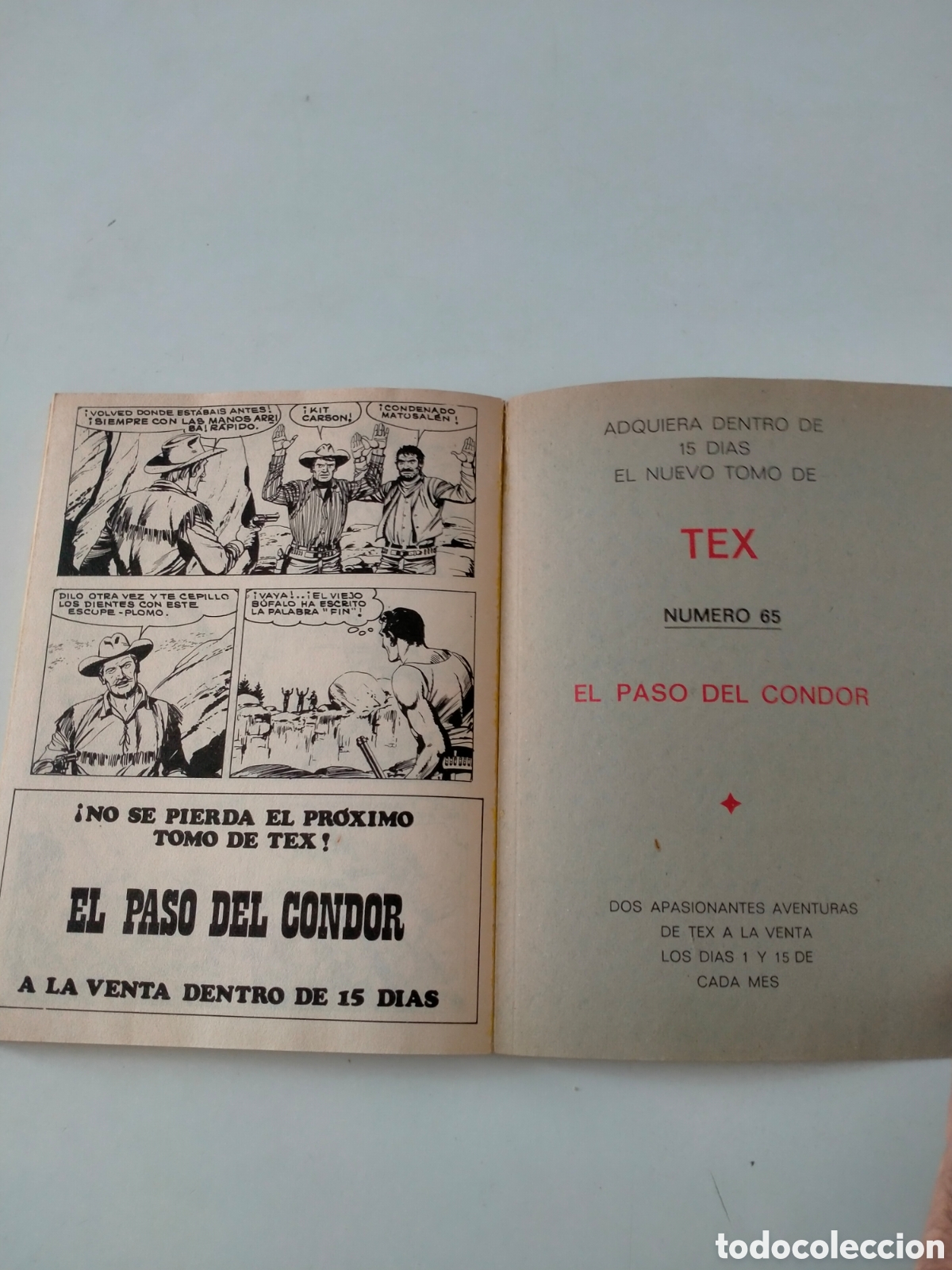 C&oacute;mics: TEX N&Uacute;MERO 64 BURU LAN EDICIONES A&Ntilde;O 1972 - Foto 10