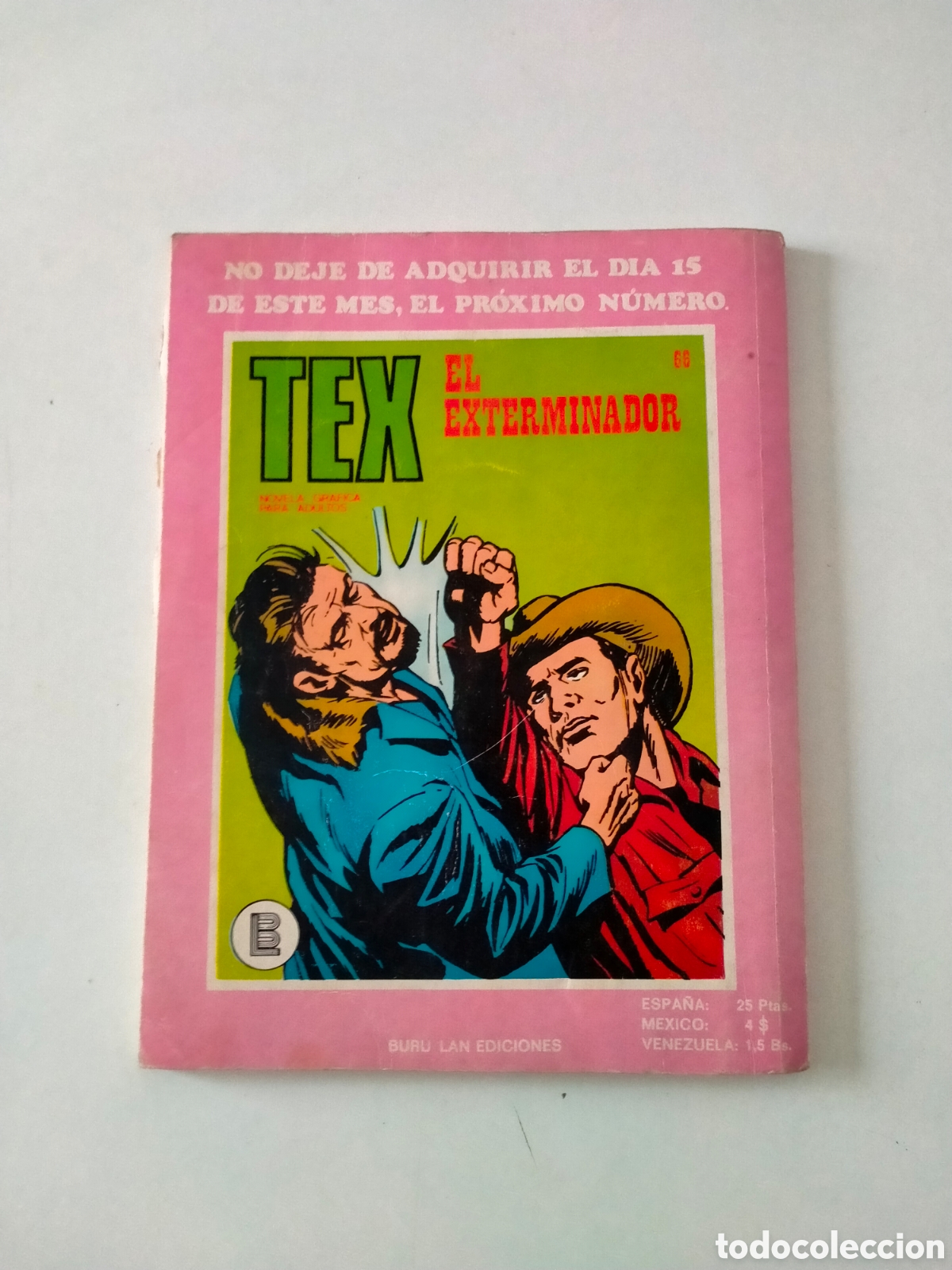C&oacute;mics: TEX N&Uacute;MERO 65 BURU LAN EDICIONES A&Ntilde;O 1972 - Foto 2
