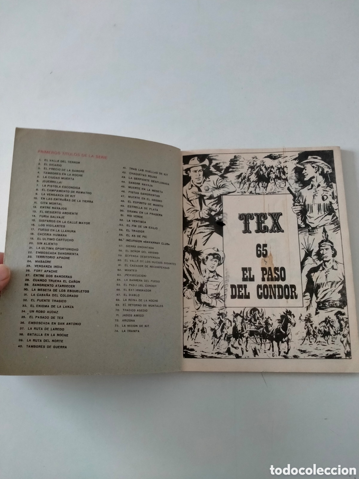 C&oacute;mics: TEX N&Uacute;MERO 65 BURU LAN EDICIONES A&Ntilde;O 1972 - Foto 4