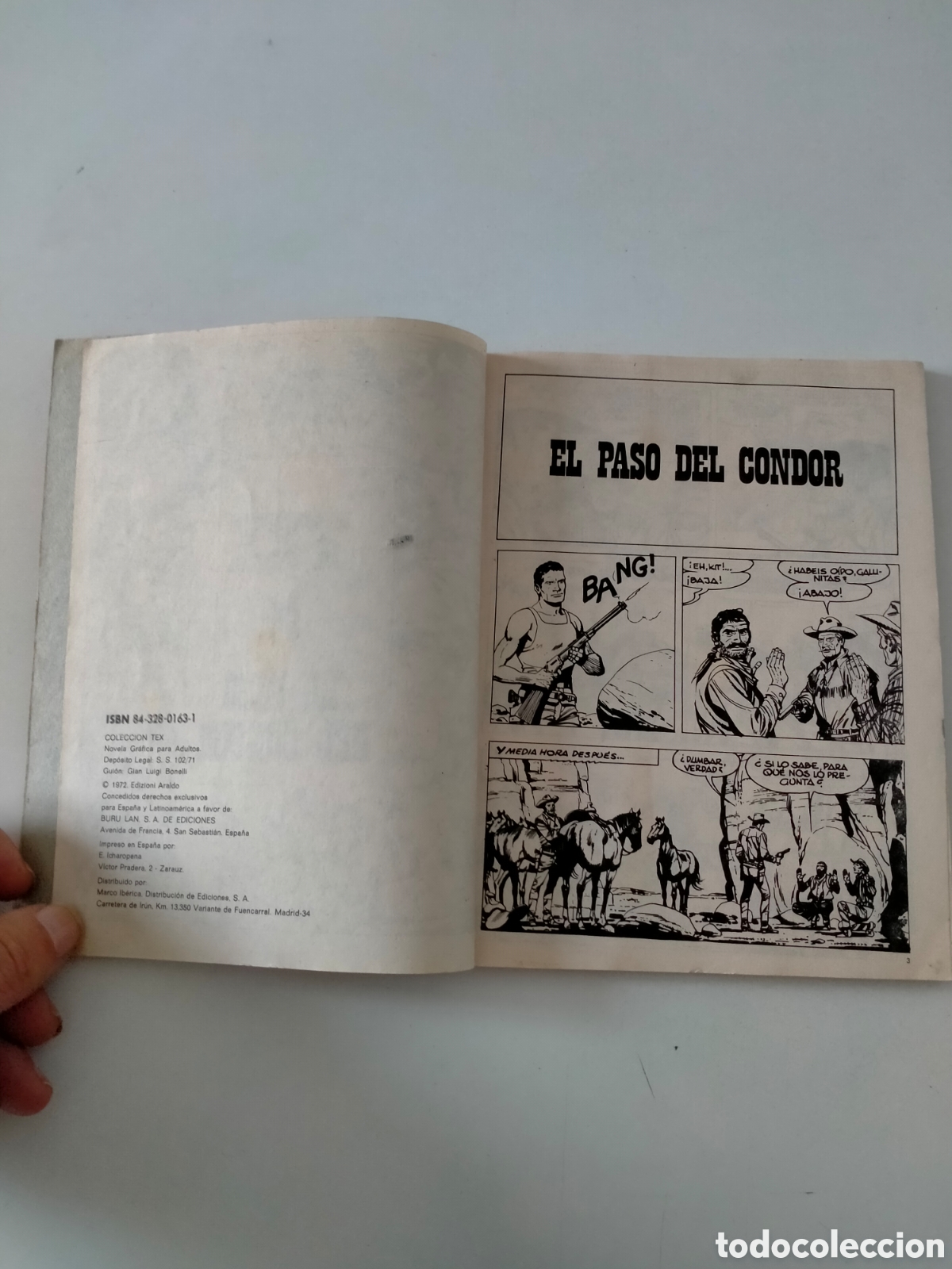 C&oacute;mics: TEX N&Uacute;MERO 65 BURU LAN EDICIONES A&Ntilde;O 1972 - Foto 5