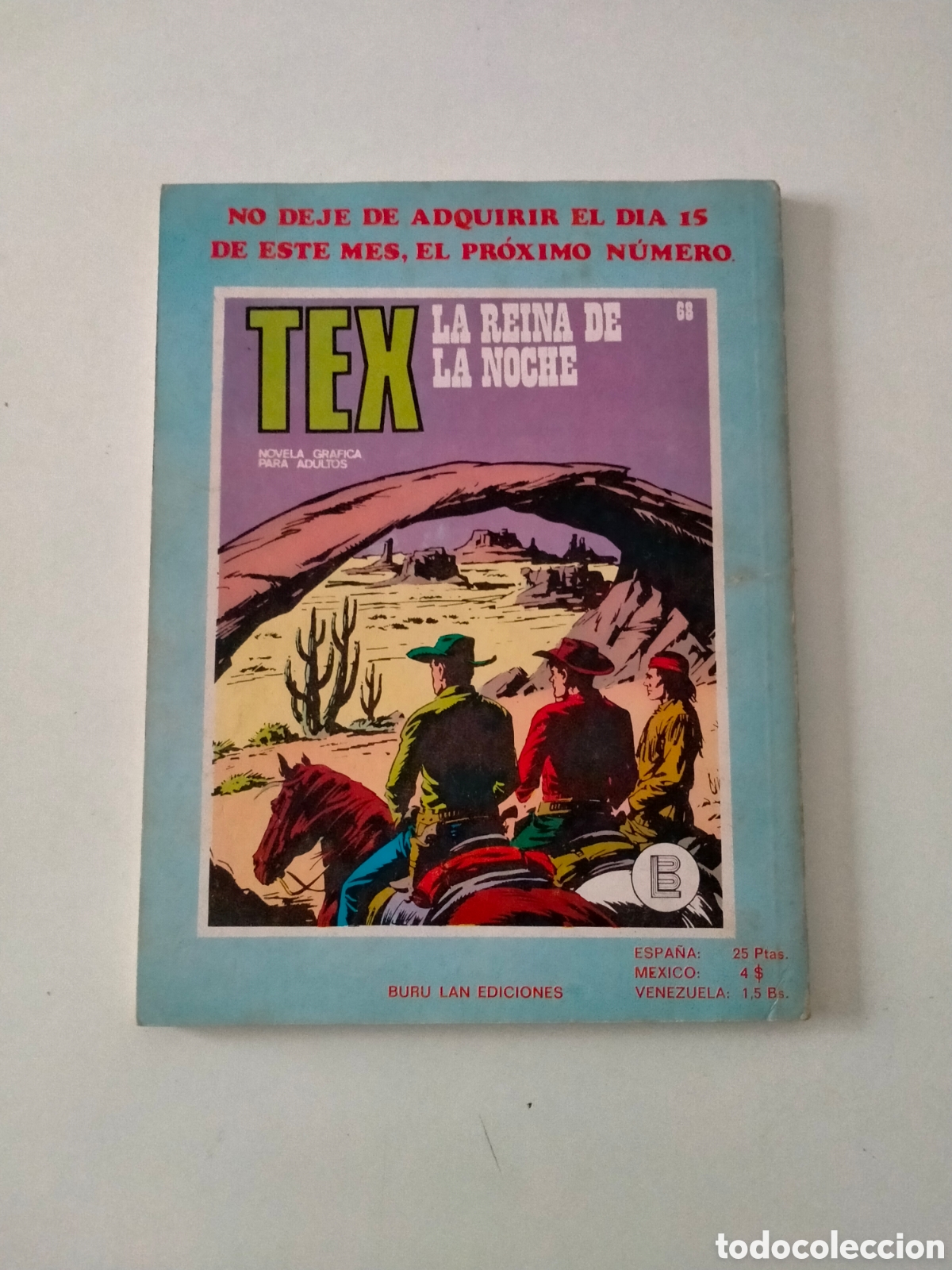 C&oacute;mics: TEX N&Uacute;MERO 67 BURU LAN EDICIONES A&Ntilde;O 1972 - Foto 2
