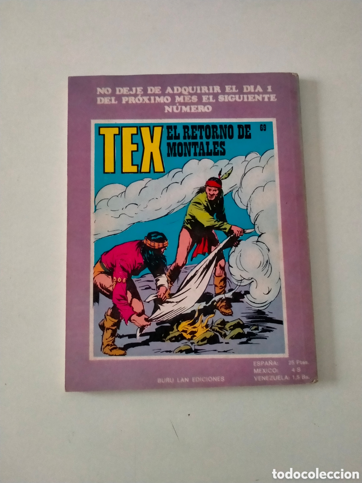 C&oacute;mics: TEX N&Uacute;MERO 68 BURU LAN EDICIONES A&Ntilde;O 1972 - Foto 2