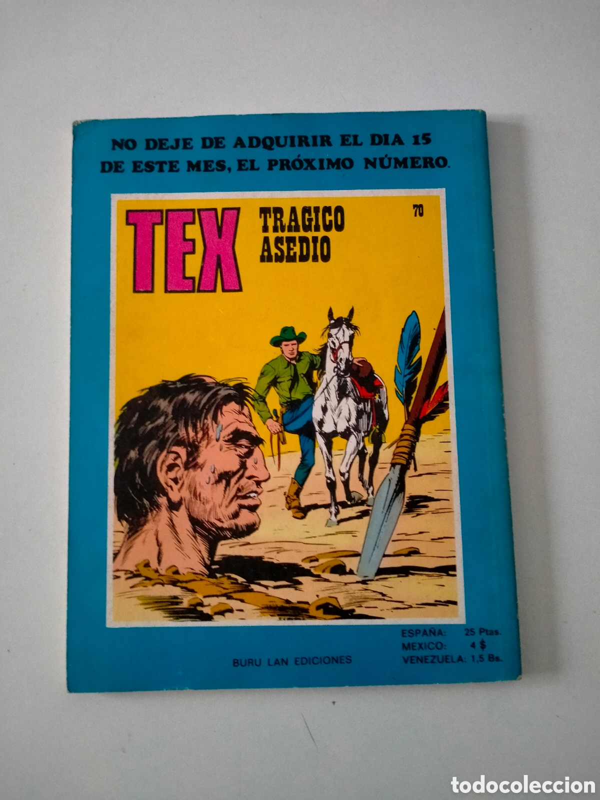 C&oacute;mics: TEX N&Uacute;MERO 69 BURU LAN EDICIONES A&Ntilde;O 1973 - Foto 2