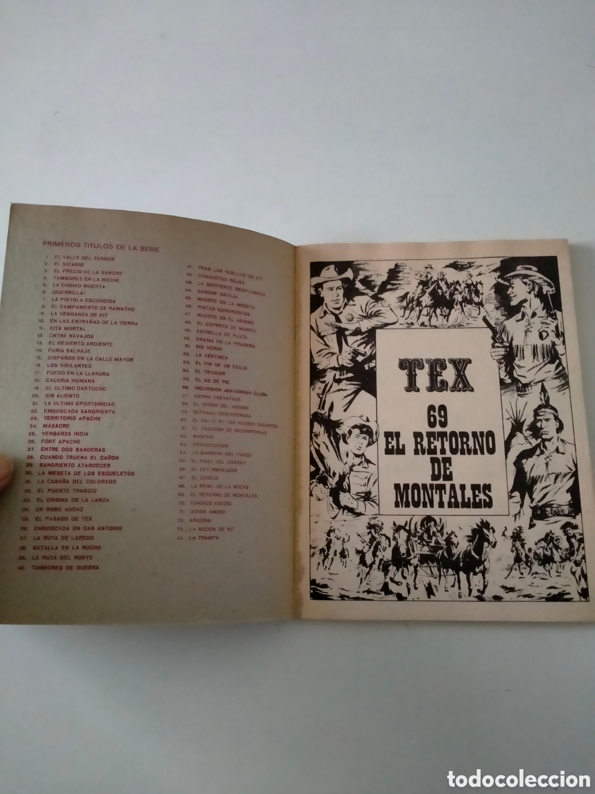 C&oacute;mics: TEX N&Uacute;MERO 69 BURU LAN EDICIONES A&Ntilde;O 1973 - Foto 4