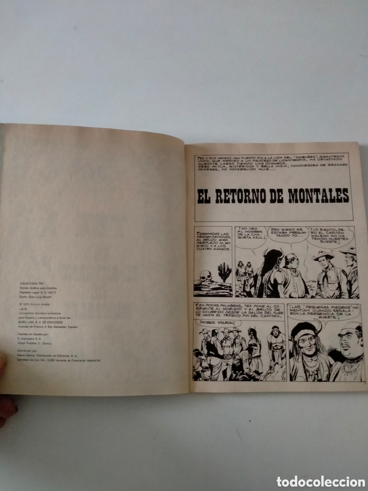 C&oacute;mics: TEX N&Uacute;MERO 69 BURU LAN EDICIONES A&Ntilde;O 1973 - Foto 5
