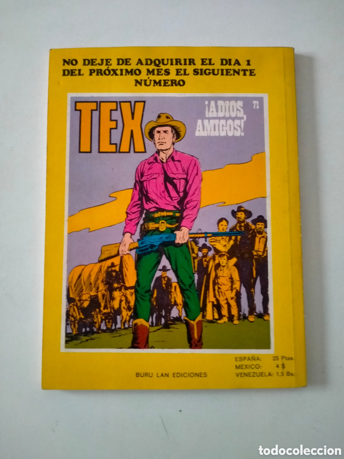 C&oacute;mics: TEX N&Uacute;MERO 70 BURU LAN EDICIONES A&Ntilde;O 1973 - Foto 2