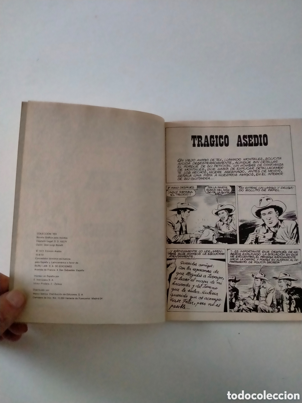 C&oacute;mics: TEX N&Uacute;MERO 70 BURU LAN EDICIONES A&Ntilde;O 1973 - Foto 5