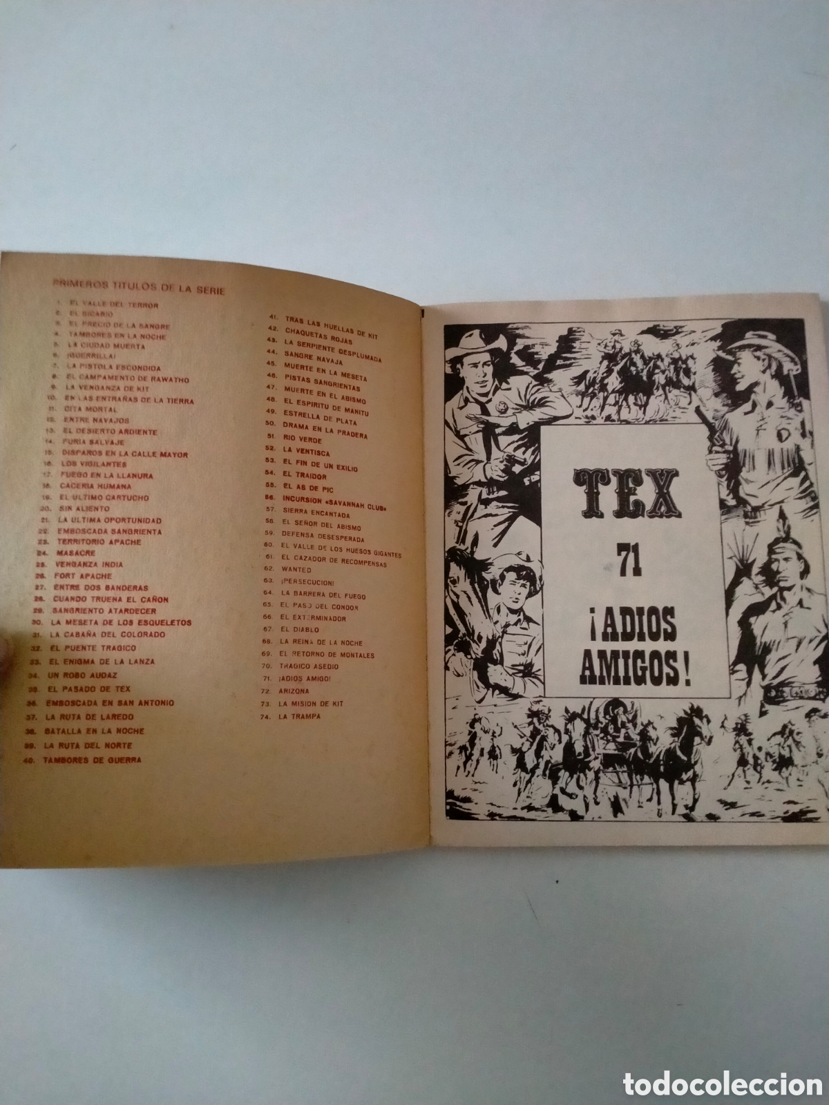 C&oacute;mics: TEX N&Uacute;MERO 71 BURU LAN EDICIONES A&Ntilde;O 1973 - Foto 4
