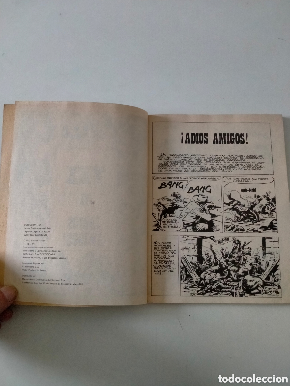 C&oacute;mics: TEX N&Uacute;MERO 71 BURU LAN EDICIONES A&Ntilde;O 1973 - Foto 5