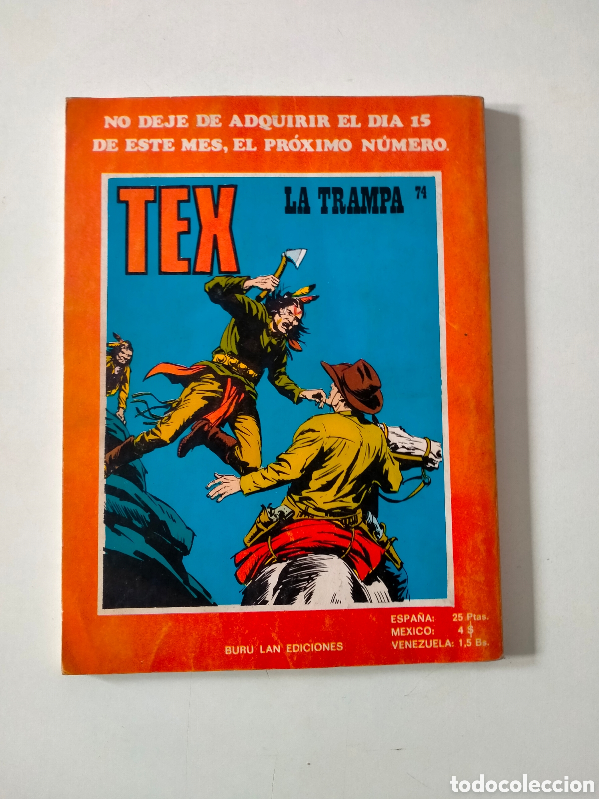 C&oacute;mics: TEX N&Uacute;MERO 73 BURU LAN EDICIONES A&Ntilde;O 1973 - Foto 2