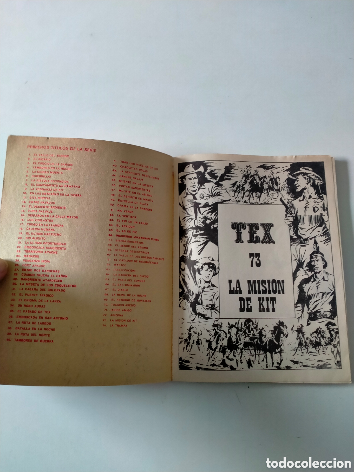 C&oacute;mics: TEX N&Uacute;MERO 73 BURU LAN EDICIONES A&Ntilde;O 1973 - Foto 4