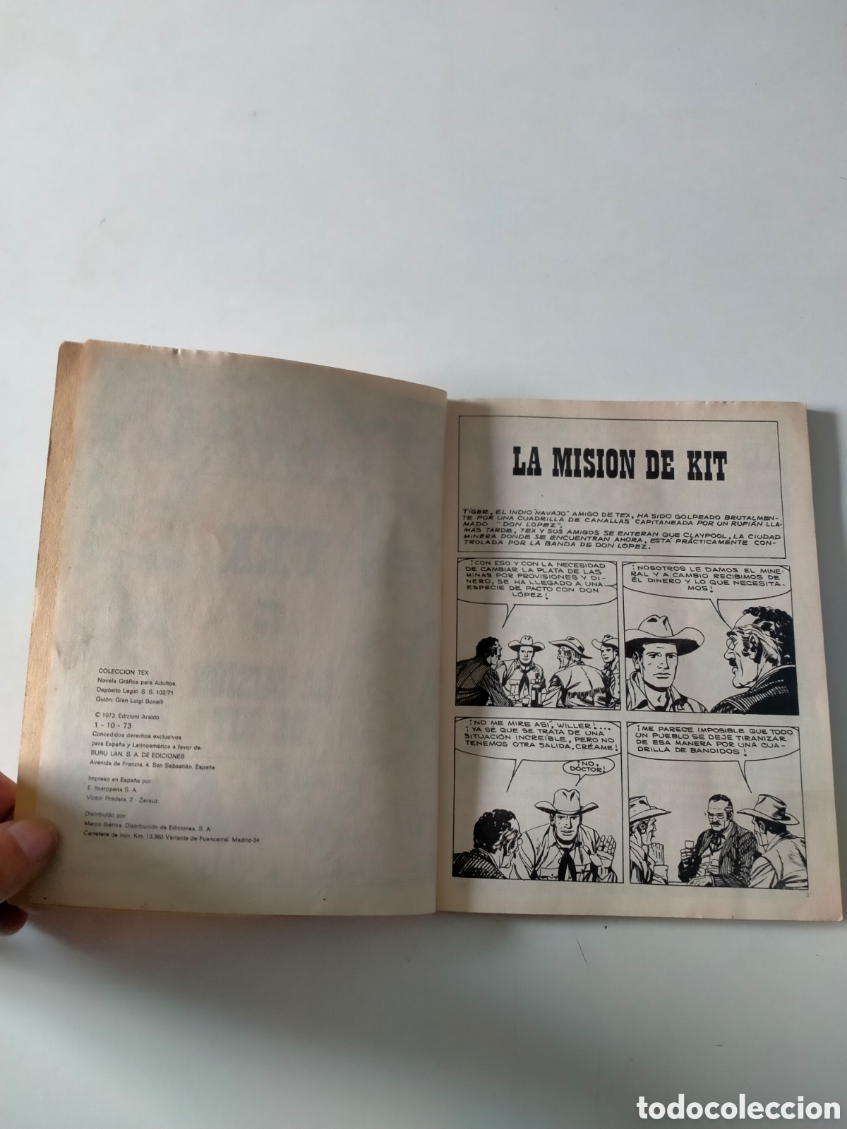 C&oacute;mics: TEX N&Uacute;MERO 73 BURU LAN EDICIONES A&Ntilde;O 1973 - Foto 5