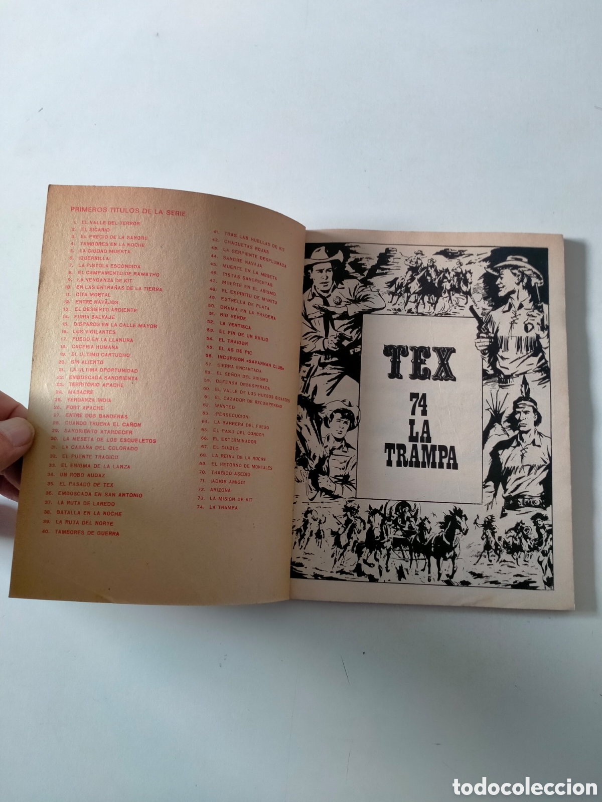 C&oacute;mics: TEX N&Uacute;MERO 74 BURU LAN EDICIONES A&Ntilde;O 1973 - Foto 4